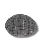 BLACK & WHITE COZY PLAID IVY WINTER CAP
